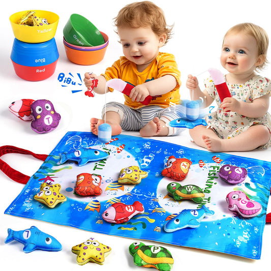 Montessori Sea Animal Sorting & Counting Set | 15-Piece Fine Motor Skills Toy for Toddlers Ages 1-3